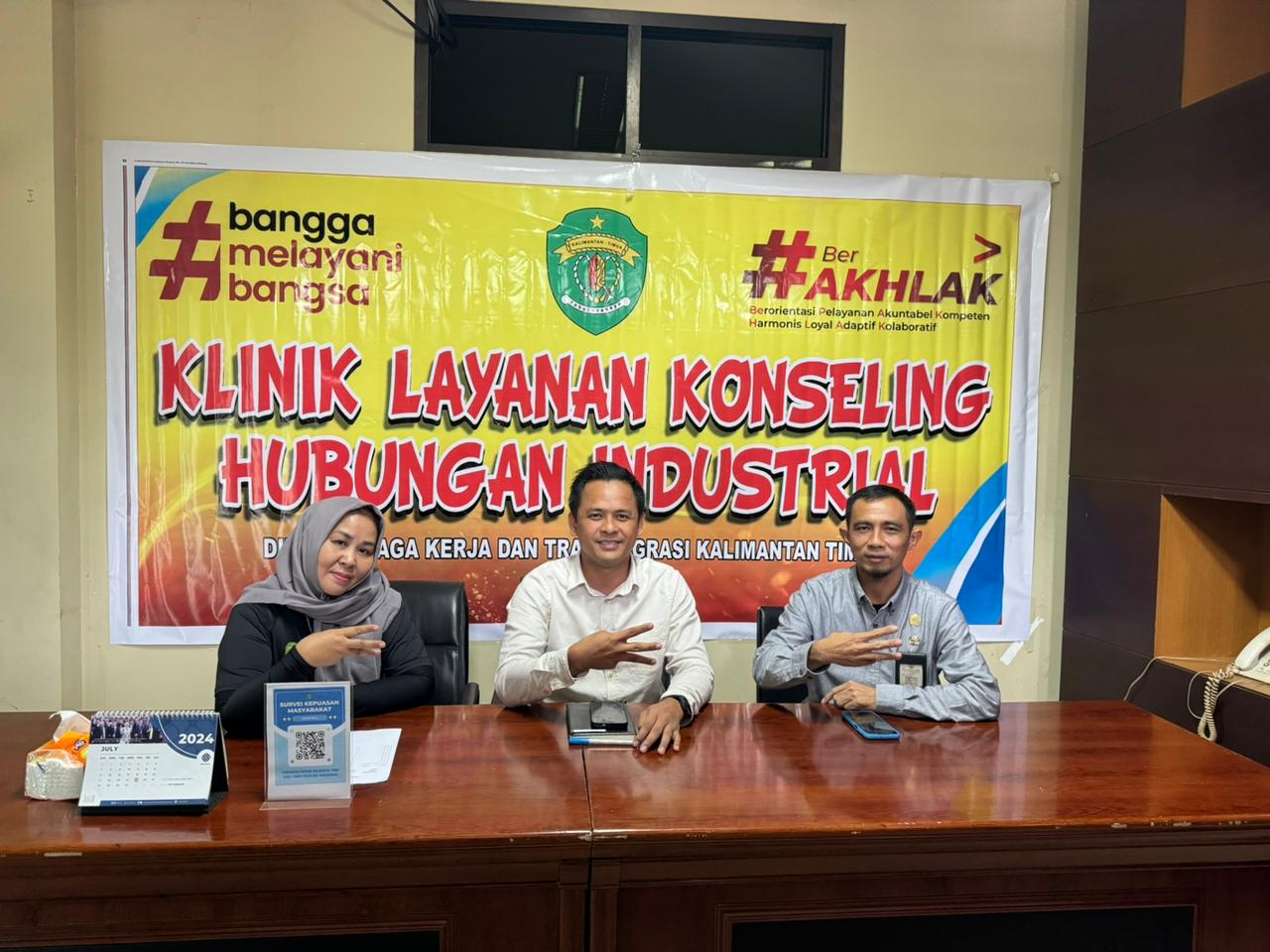 Klinik Layanan Hubungan Industrial Disnakertrans Kaltim Resmi diluncurkan